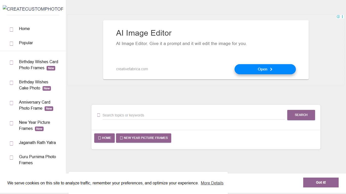 Happy New Year 2026 Greeting Photo Frame With Name