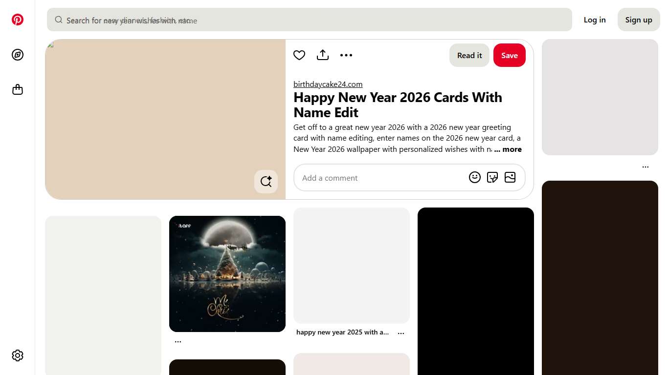 Happy New Year 2026 Cards With Name Edit
