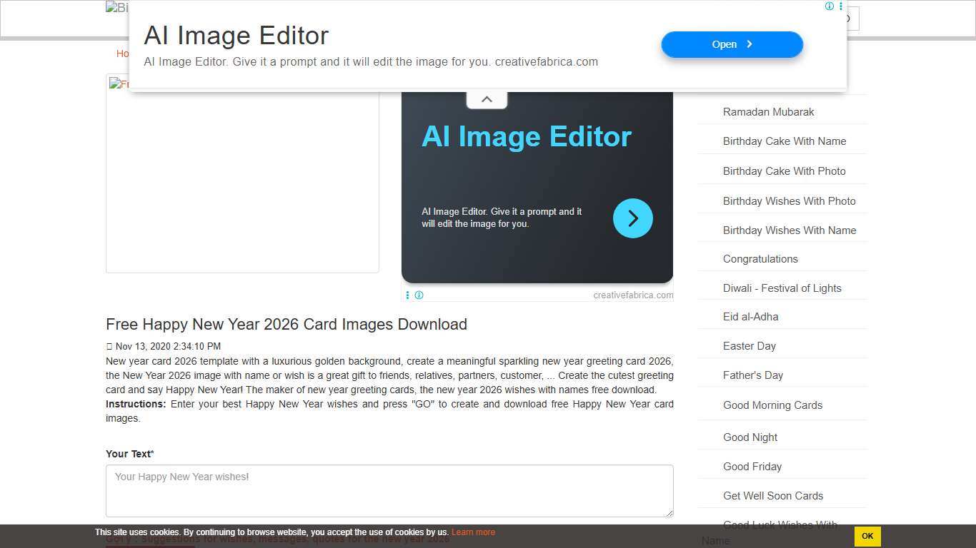 Free Happy New Year 2026 Card Images Download